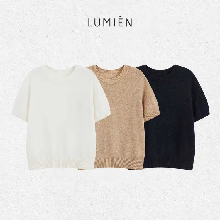 【LUMIEN 新品】“素缕吟秋”柔软亲肤垂坠感设计轻薄针织衫LX5HTT124