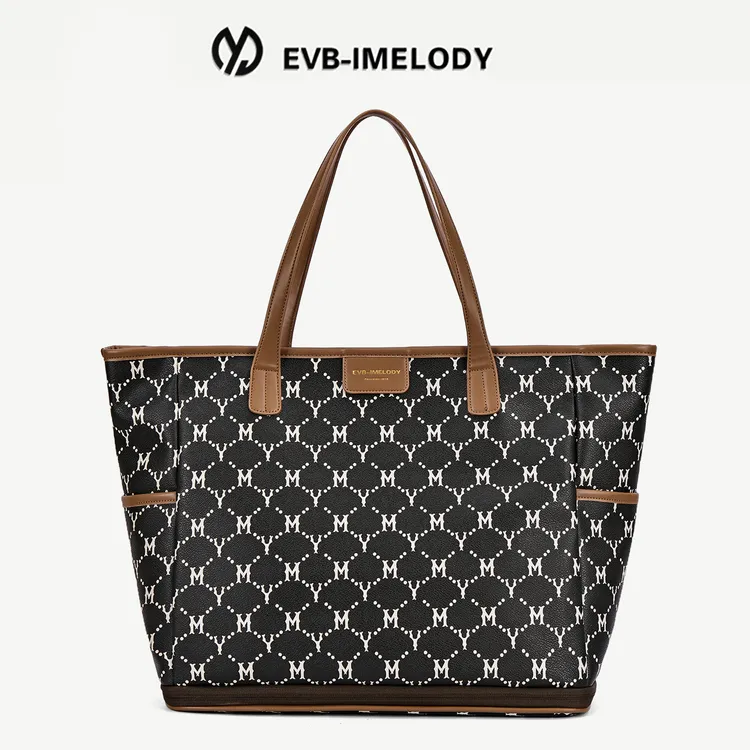 EVB 大容量新款小众轻奢百搭托特包多功能高级时尚单肩旅行包