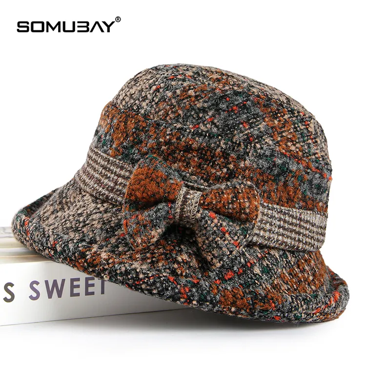 妈妈帽子女2024新款老太太中老年冬季保暖洋气盆帽老人帽子女奶奶