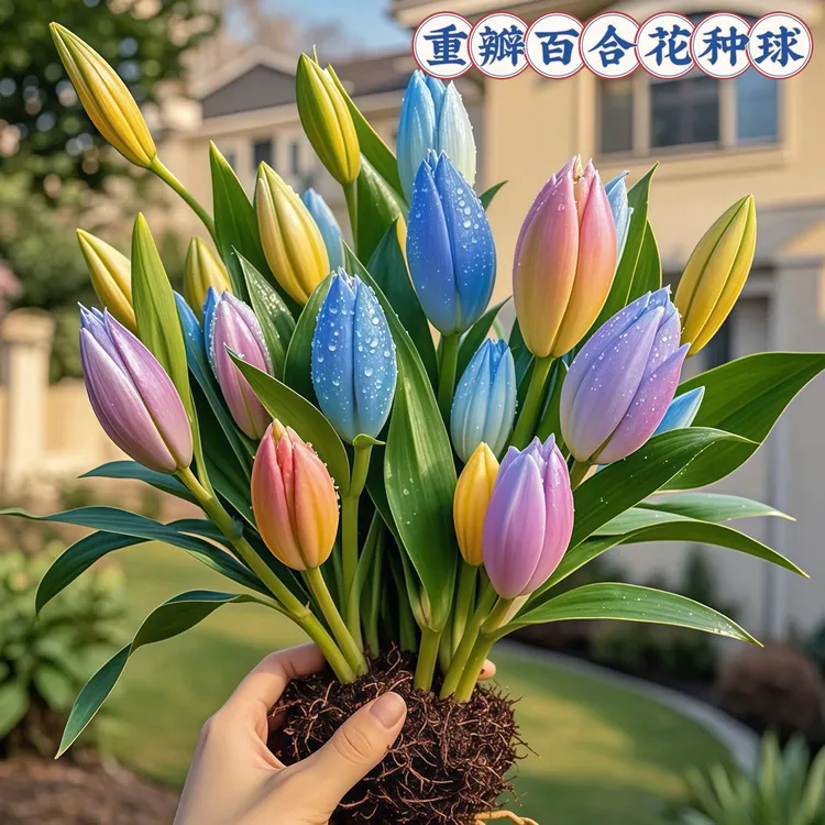 进口多头香水百合种球四季开花浓香型百合室内盆栽阳台绿植