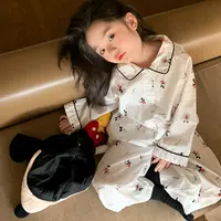 SeedMelon女童睡衣a类纯棉春秋款儿童家居服全棉女童家居服春秋28