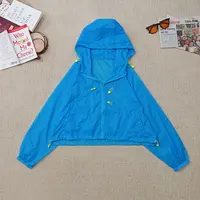 2025夏季新款时尚休闲纯色连帽防晒外套2949