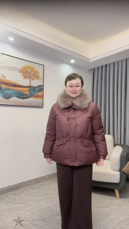 冬季新款大码妈妈装防寒保暖棉服外套减龄时尚气质显瘦百搭棉服