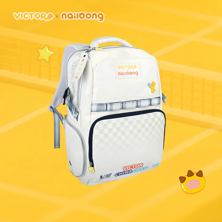 胜利羽毛球运动公开赛奶龙系列联名限定双肩包大容量卡通礼物矩形