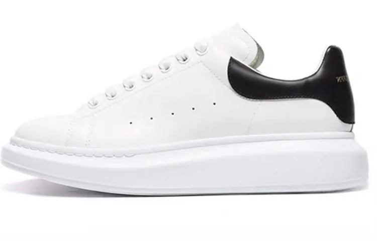 百搭小白鞋系带休闲板鞋黑尾增高运动休闲鞋