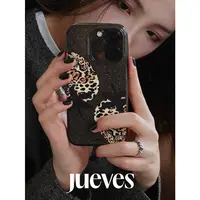 JUEVES黑草莓闪粉钻石壳iphone17promax手机壳16pro适用于mate60