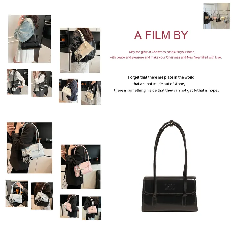 法式小众包包女2025新款潮高级感单肩包洋气手提包时尚百搭腋下包