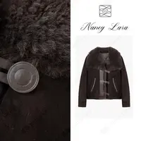 Nancy Lara 枫糖拿铁低调奢华皮毛外套 NL248XD115