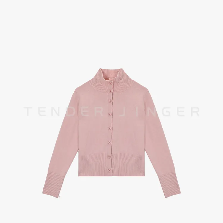 Tender Jinger｜线下专供 单排扣休闲净版针织开衫T54MII50384