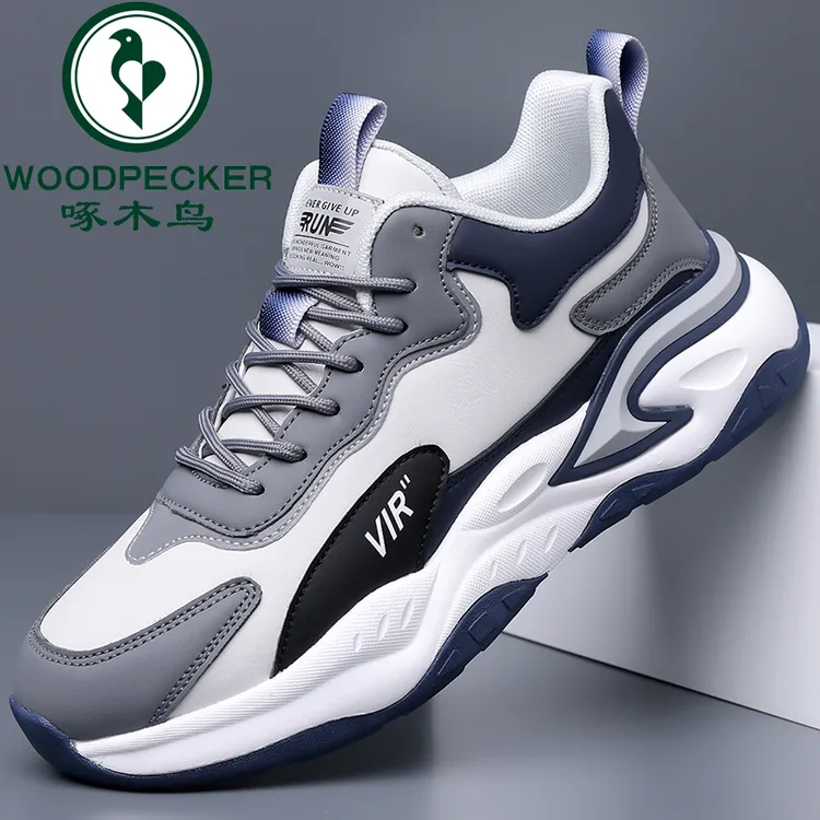 啄木鸟正品夏季运动休闲鞋老爹鞋2025春季新款网面男鞋透气潮流