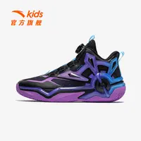 安踏儿童男大童篮球鞋2025新款上新舒适防滑耐磨青少年中帮旋钮鞋