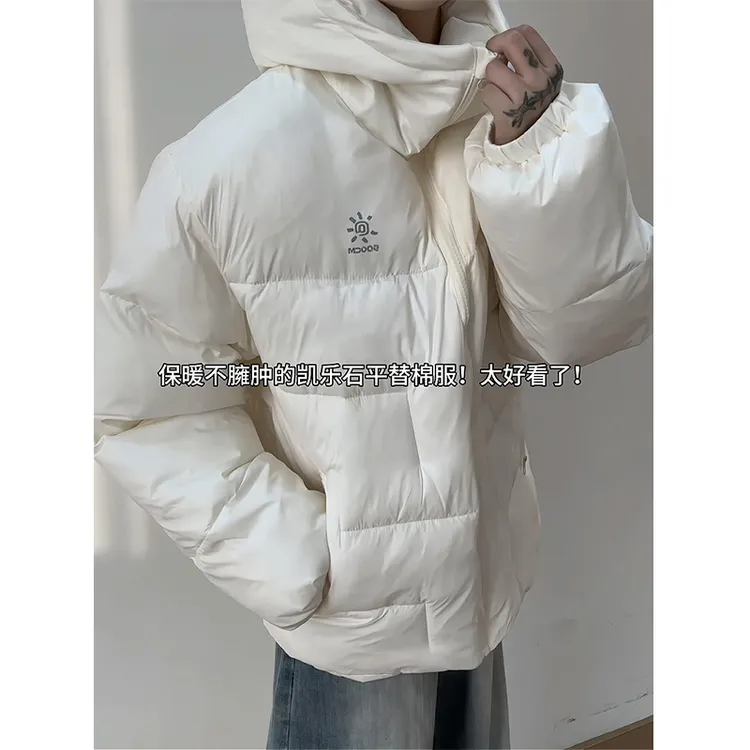 cleanfit连帽轻量化排骨棉服男女款冬季加棉加厚夹克棉衣夹棉外套