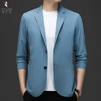 啄木鸟秋款翻领两粒单排扣简约设计感纯色商务通勤西服外套