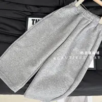韩系加绒冬秋季新款男女宝宝哈伦裤时尚百搭潮流必备