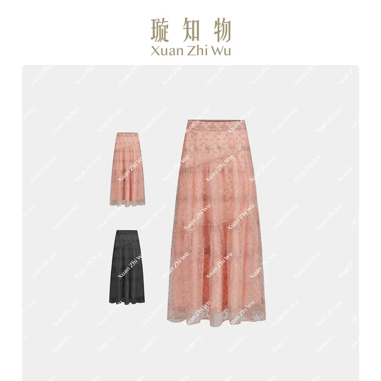 素香裙 双面刺绣轻薄云纱 轻抚肌肤 温柔气质灵动王璇原创设计