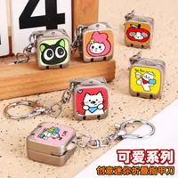 创意闺蜜迷你指甲刀便携式折叠指甲剪一按即开黑猫可爱钥匙包挂件