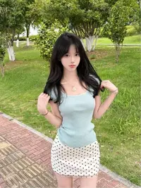 欧美风森系轻熟风法式时尚套装纯欲短款碎花气质【E区】7094 套装 