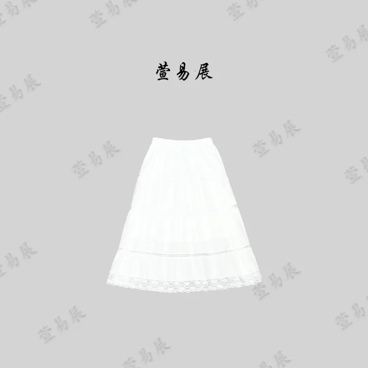 萱易展-“白月光半裙”春季新款镂空花边时尚氛围感半裙Y-QZ041604