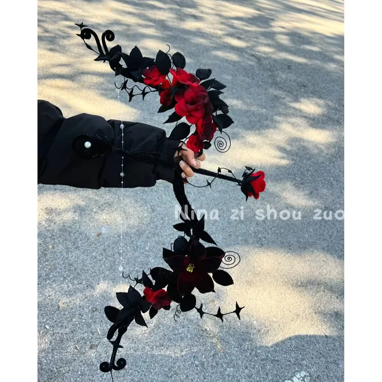 【糖宝】万圣节装饰diy扭扭棒荆棘玫瑰手拿弓箭材料包节日礼物朋友