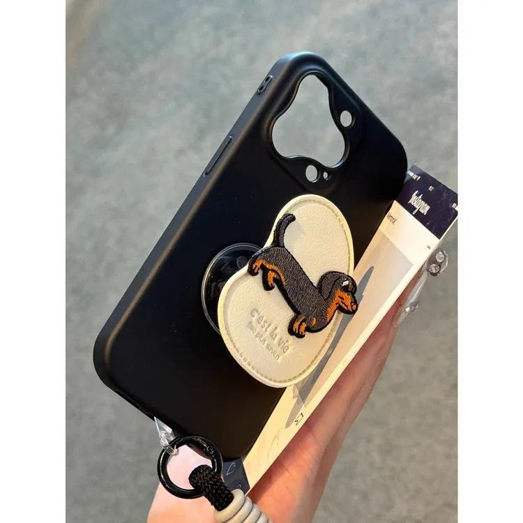 壳壳 · 腊肠狗支架适用苹果16promax手机壳iphone15ins风iphone14