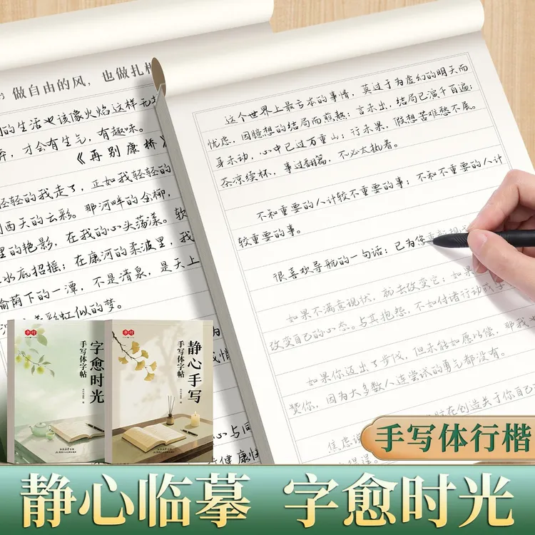 书行【手写体字帖】行楷行书静心手写美文临摹字帖成人练字帖大学生商品图