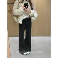 【Sissi】YESWOMEN加绒蜜桃裤·韩系复合绒微喇休闲裤XYF73510C2307