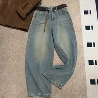 【no退】欧货复古【流浪单宁】松弛老钱风牛仔裤112071
