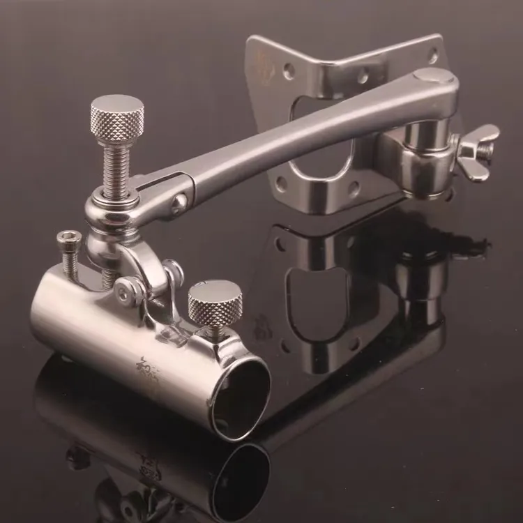 微调不锈钢转角炮台座支架竞技黑坑加长折叠万向达瓦钓箱配件