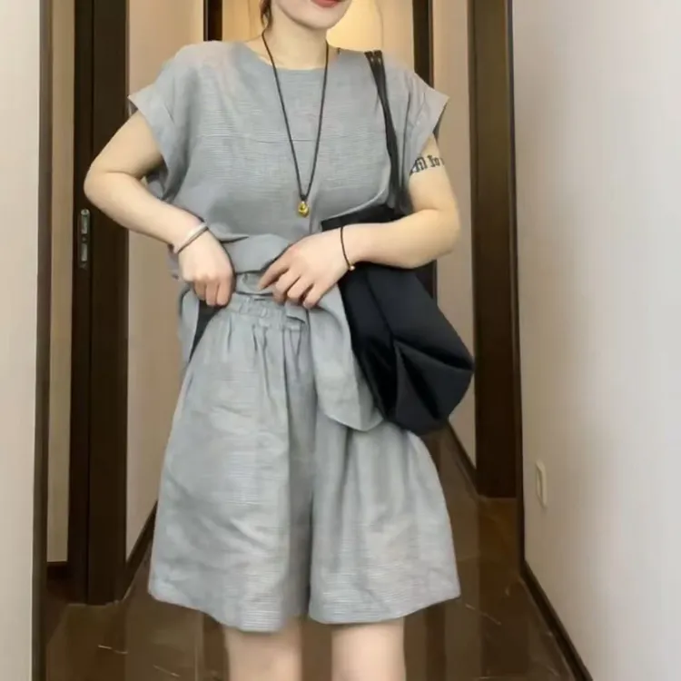 2025春季新款时尚显瘦气质女士网红洋气两件套百搭款K8039