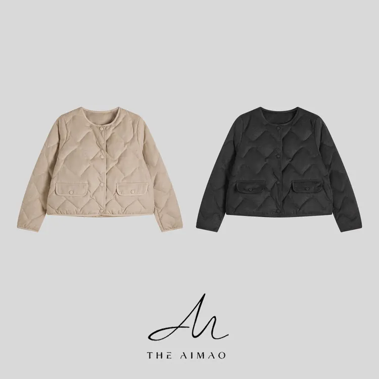 【THE AIMAO】“暖冬时分”绵羊毛混纺90%白鹅绒保暖羽绒服XYX82933