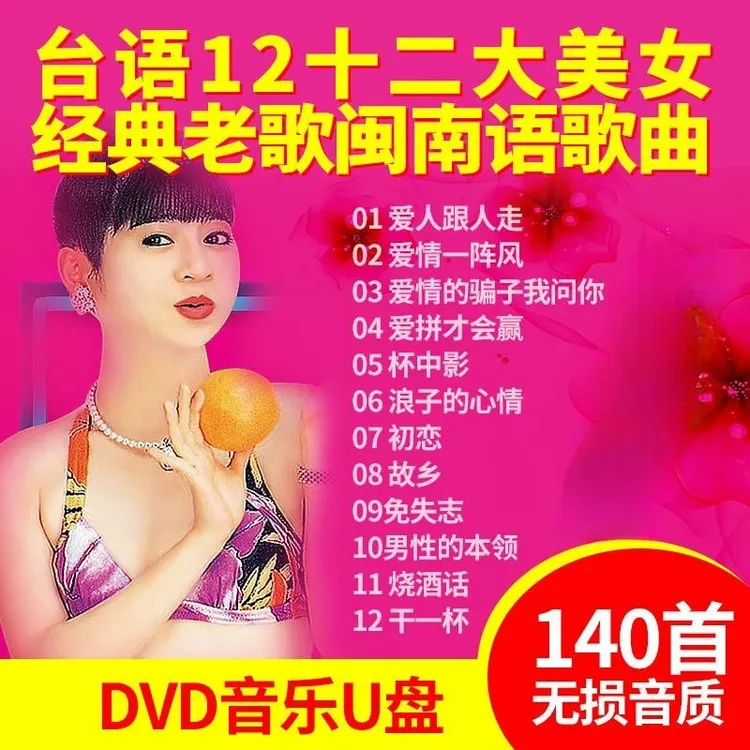 U盘带视频台语12大美女 汽车U盘十二大美女闽南语MP4歌曲