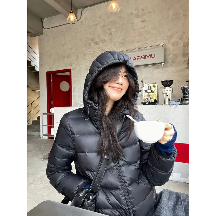 Seyora【排骨羽绒】冬新款保暖百搭连帽90白鸭绒羽绒服 E39245SY54