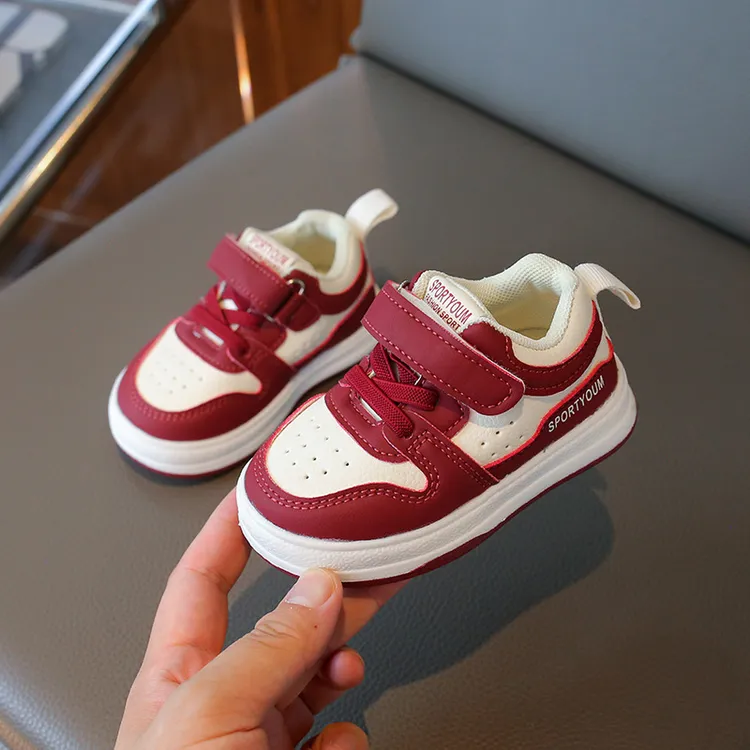 春秋季防滑透气0-6岁中小童鞋男女童板鞋运动鞋婴幼儿学步鞋软底