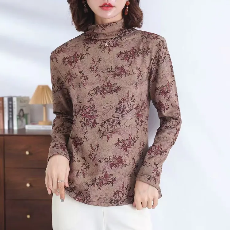 加绒打底衫长袖宽松百搭小众高级网红洋气炸街