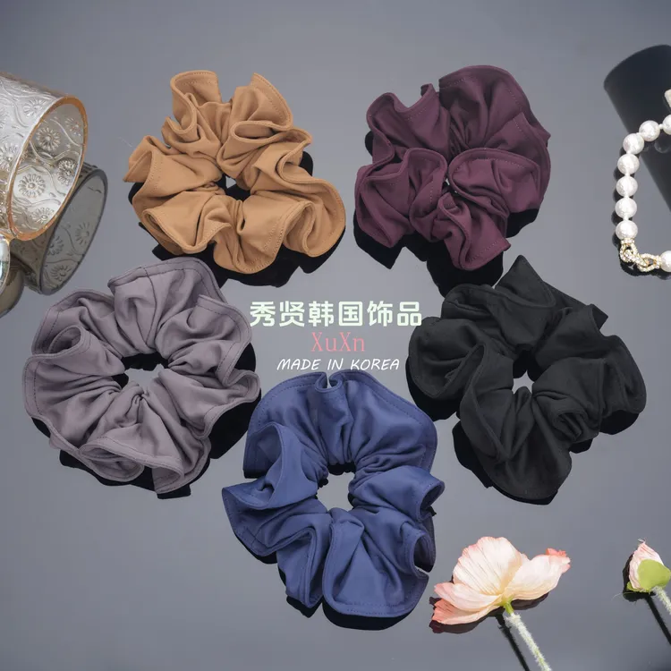 韩国布艺弹力棉大肠发圈时尚百搭气质简约皮筋头绳优雅韩版ins