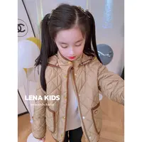 Lenakids【经典款菱格纹连帽夹克棉服】高品质高货！25092602