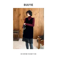 BUUYIE 25SS【曳绣】气质无袖宽松显瘦百搭连衣裙 251199