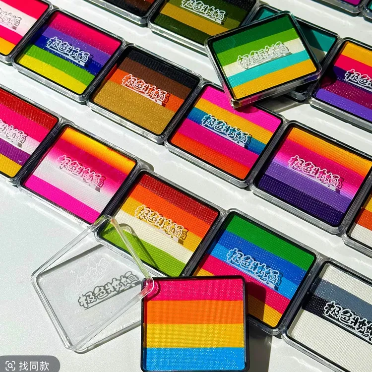 【极色妝婳】拼色彩绘膏30色可替换组合组装水性水溶性颜料