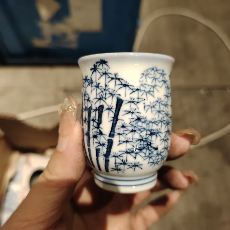 竹林画片杯子，好看