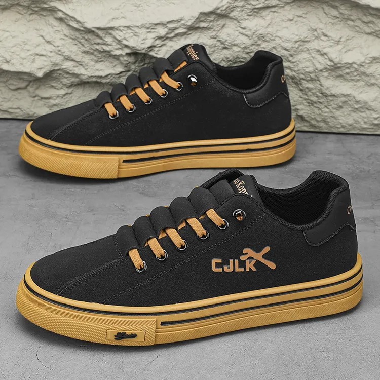 【设计师款】男鞋2025春夏新款潮流百搭轻便休闲鞋一脚蹬板鞋男潮鞋