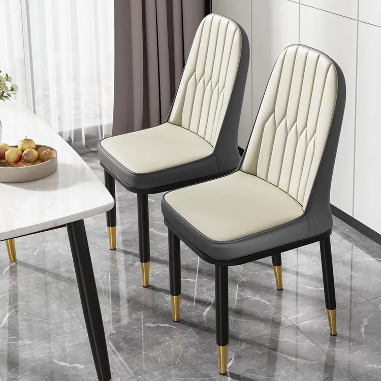 意式餐椅家用餐桌餐厅椅麻将椅化妆椅卧室休闲椅洽谈椅加固靠背椅