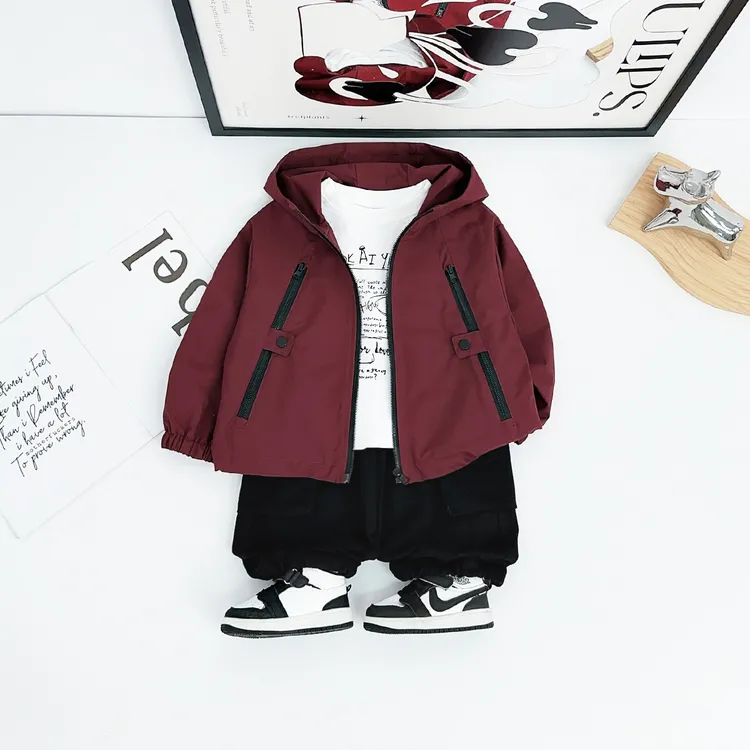 男童外套秋季2025新款儿童夹克洋气宝宝韩版 DMC8096悠悠童话童装