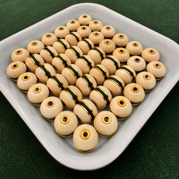 【汉堡珠】5A天然猛犸冰料汉堡珠文玩配饰顶珠腰珠