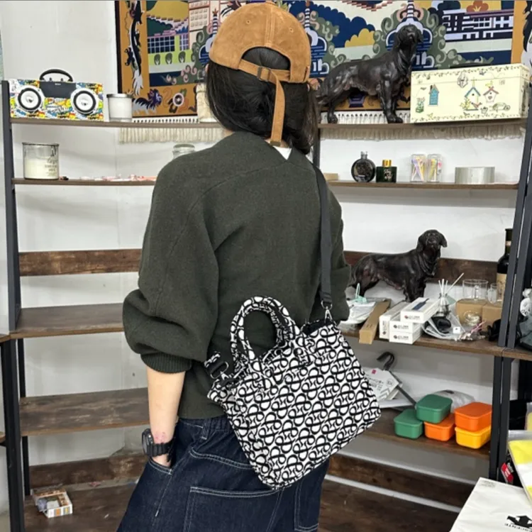 22*10*20cm秋冬印花斜挎包手拎包