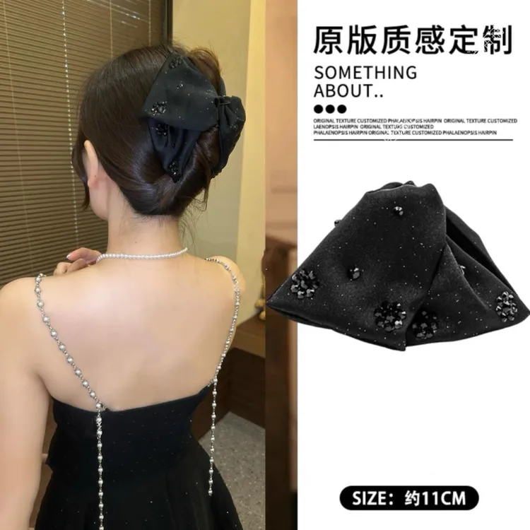 路易斯星语赫本抓夹女款2025新款盘发鲨鱼夹气质时尚百搭发夹发饰