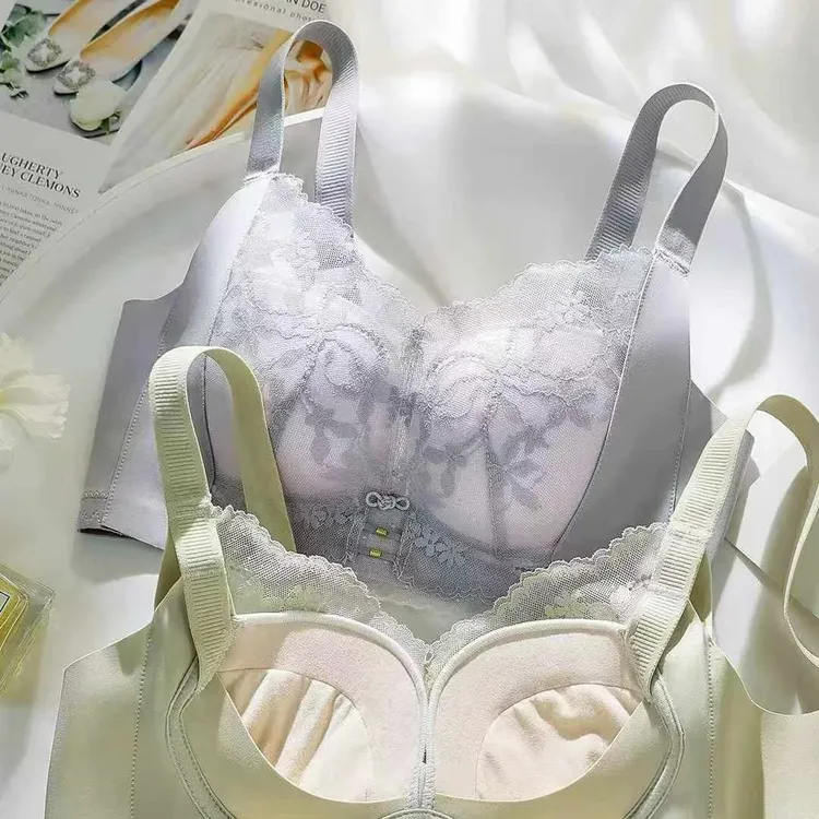 小胸聚拢无钢圈调整型收副乳防下垂女士文胸文胸罩无痕透气