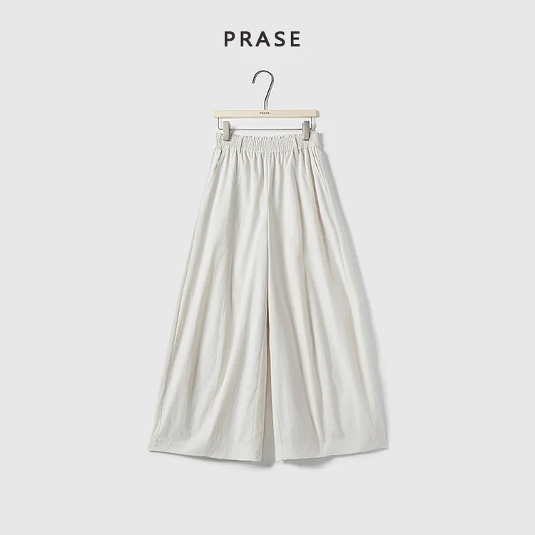 PRASE·噜【浅色印记】防晒UPF50+微胖轻奢设计款夏休闲裤PR506B33