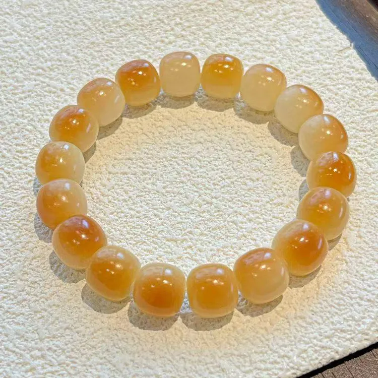 【精品】天然炭烧旺仔小馒头菩提根手串绕指柔学生文玩菩提小众桶珠