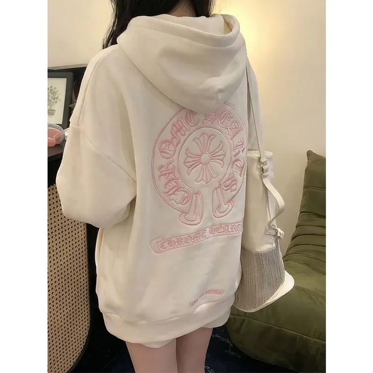 怎么穿都不显胖加肥增码卫衣女秋冬宽松洋气减龄卫衣宽松连帽上衣