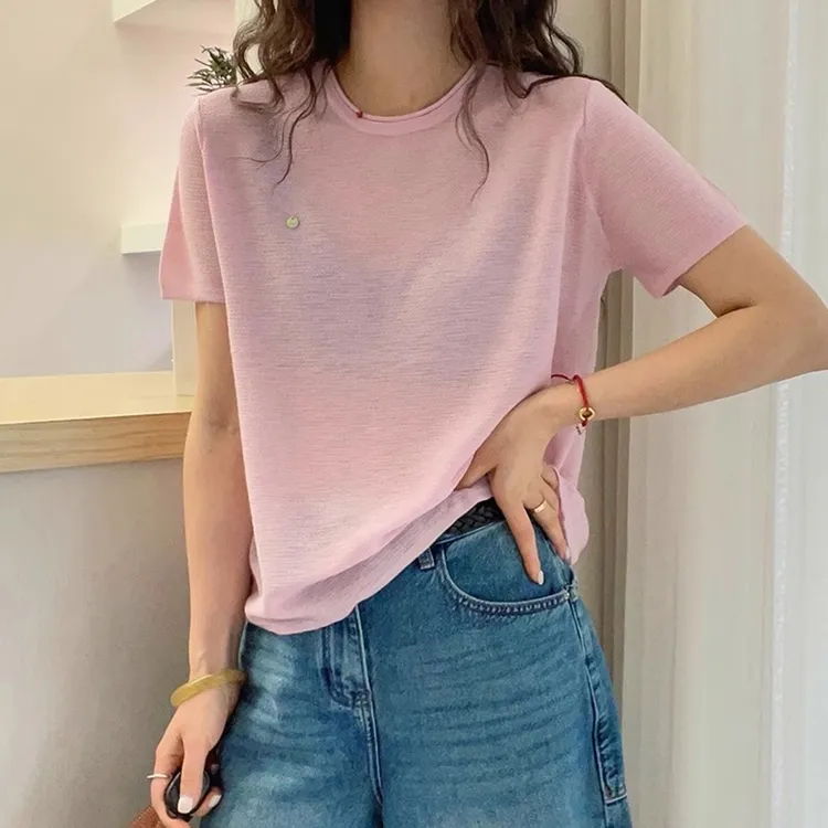 2025夏季新款大码胖MM宽松遮肉显瘦短袖T恤女设计感小众百搭上衣